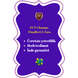 FUT Champs  Finalleri 3. Sıra